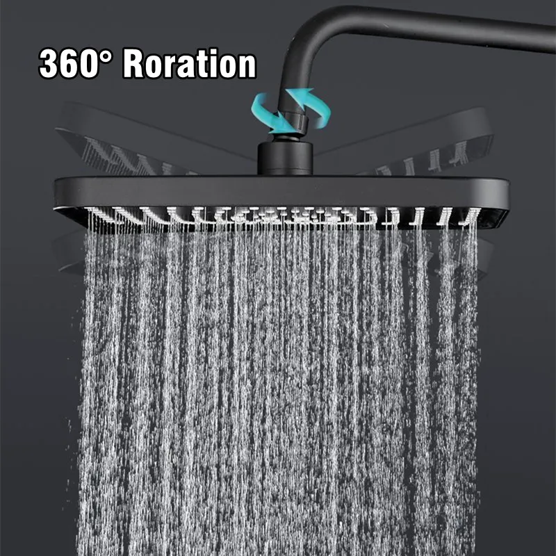 Soffione Per Doccia Da Bagno Rotondo 22,5 Cm In Abs Doccetta Con Filtro Anticalcare Alta Pressione 71949192