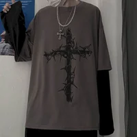 Hommes t-shirts automne hommes vêtements anime décontracté à manches longues surdimensionné Y2K T-Shirt Harajuku Streetwear académique Hip Hop T-Shirt hauts 4