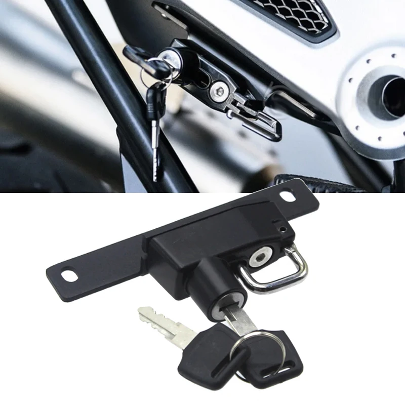 

For BMW R Nine T R Ninet R9T Scrambler 2014-2020 2021 2022 Motorcycle Black Alloy Helmet Lock Right Left Side Alloy Mount Hook