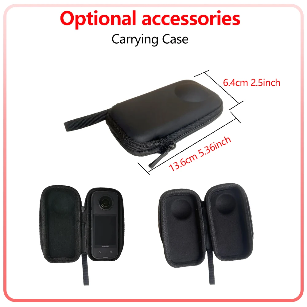 X2 Accessories Set for Insta360 ONE X2 Lens Guards Protector Cover Carrying Case Silicone Case Lens Cap for Insta 360 X2 Camera