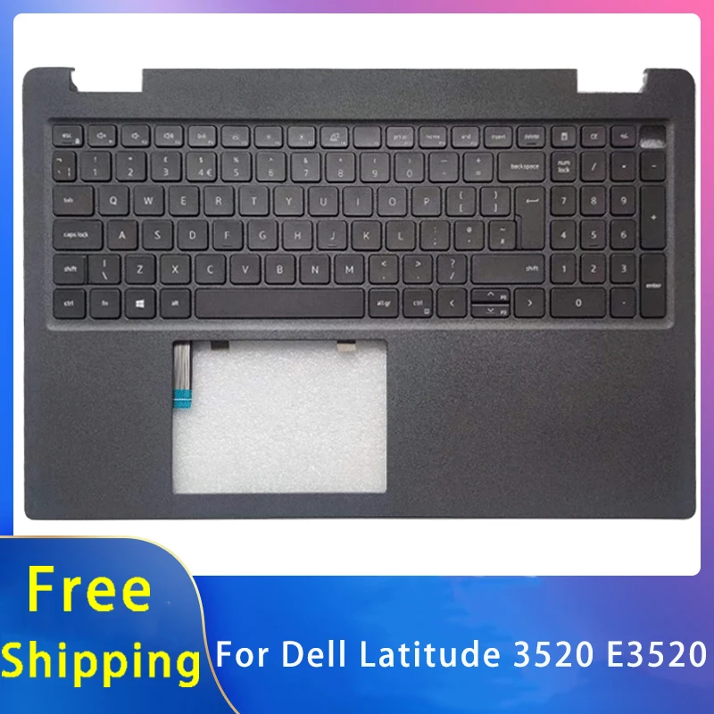 

New For Dell Latitude 3520 E3520 Replacemen Laptop Accessories Palmrest/UK Keyboard With Backlight Black