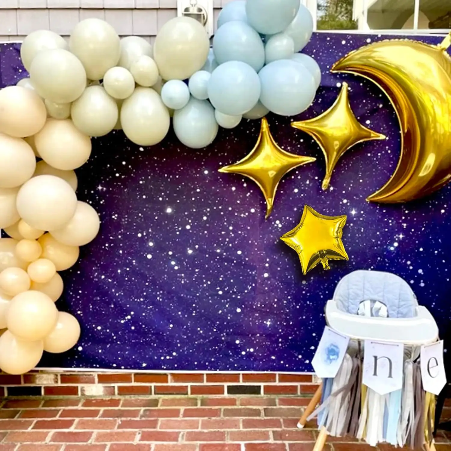 24 Stück Mond-Stern-Folienballons, Gold-Silber, großer Mondballon für Eid Mubarak, Babyparty, Jahrestag, Geburtstag, Party-Dekoration – Detail 11