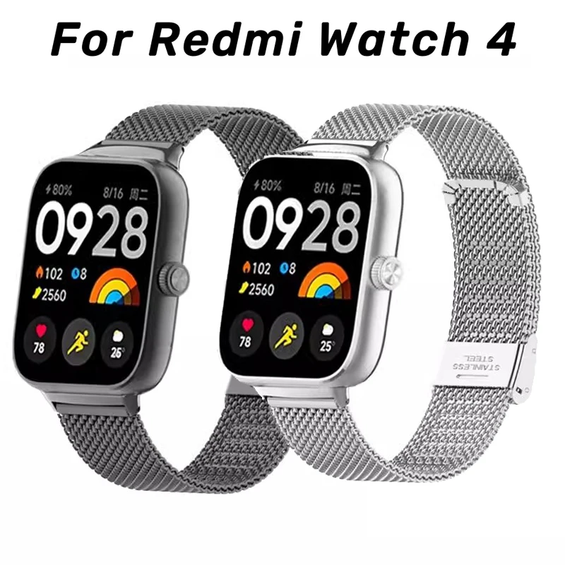 Premium Stainless Steel Metal Strap for Smartwatch - Elegant Watchband Bracelet