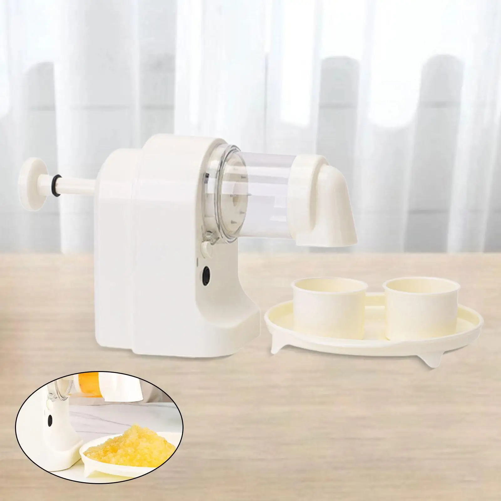 Electric Ice Crusher Ice Shaver Crushed Maker Lightweight Snow Cone Maker