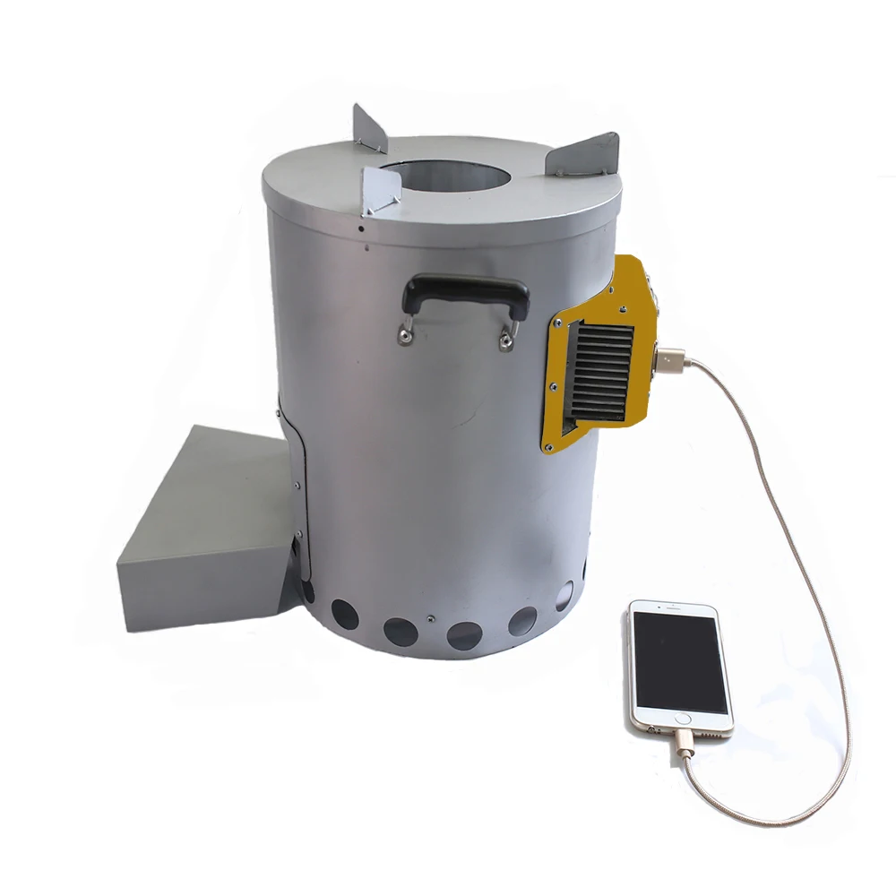 

Stove with a 5 Watts Thermoelectric Power Generato