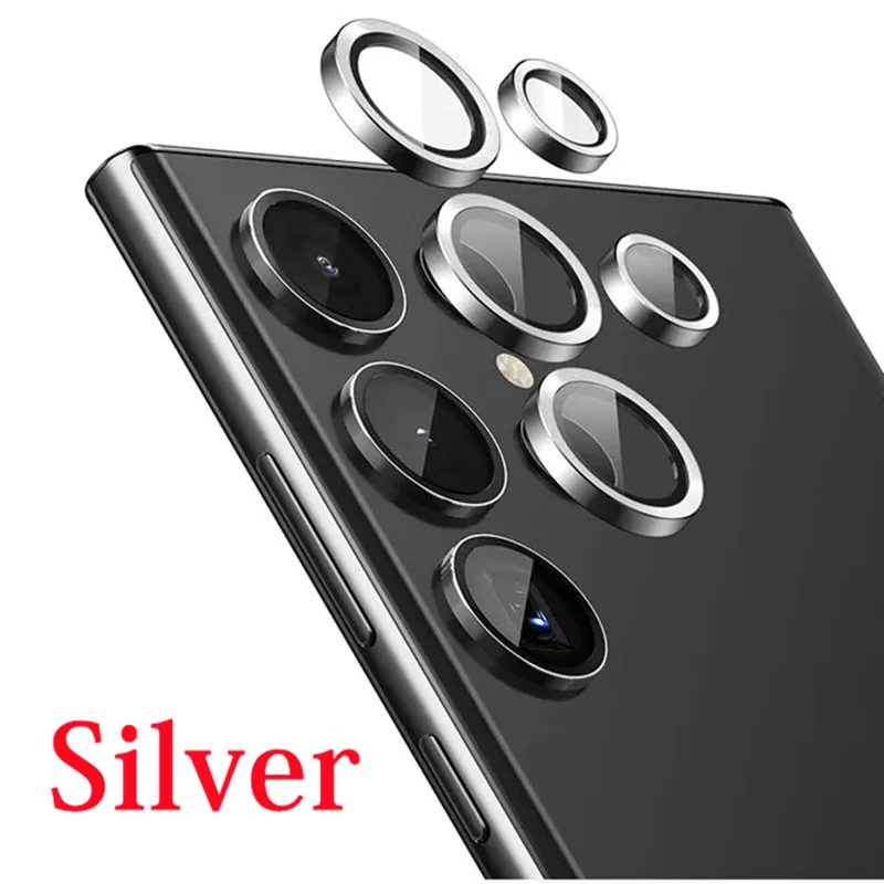 Premium Metal Camera Lens Protector Glass with Ring