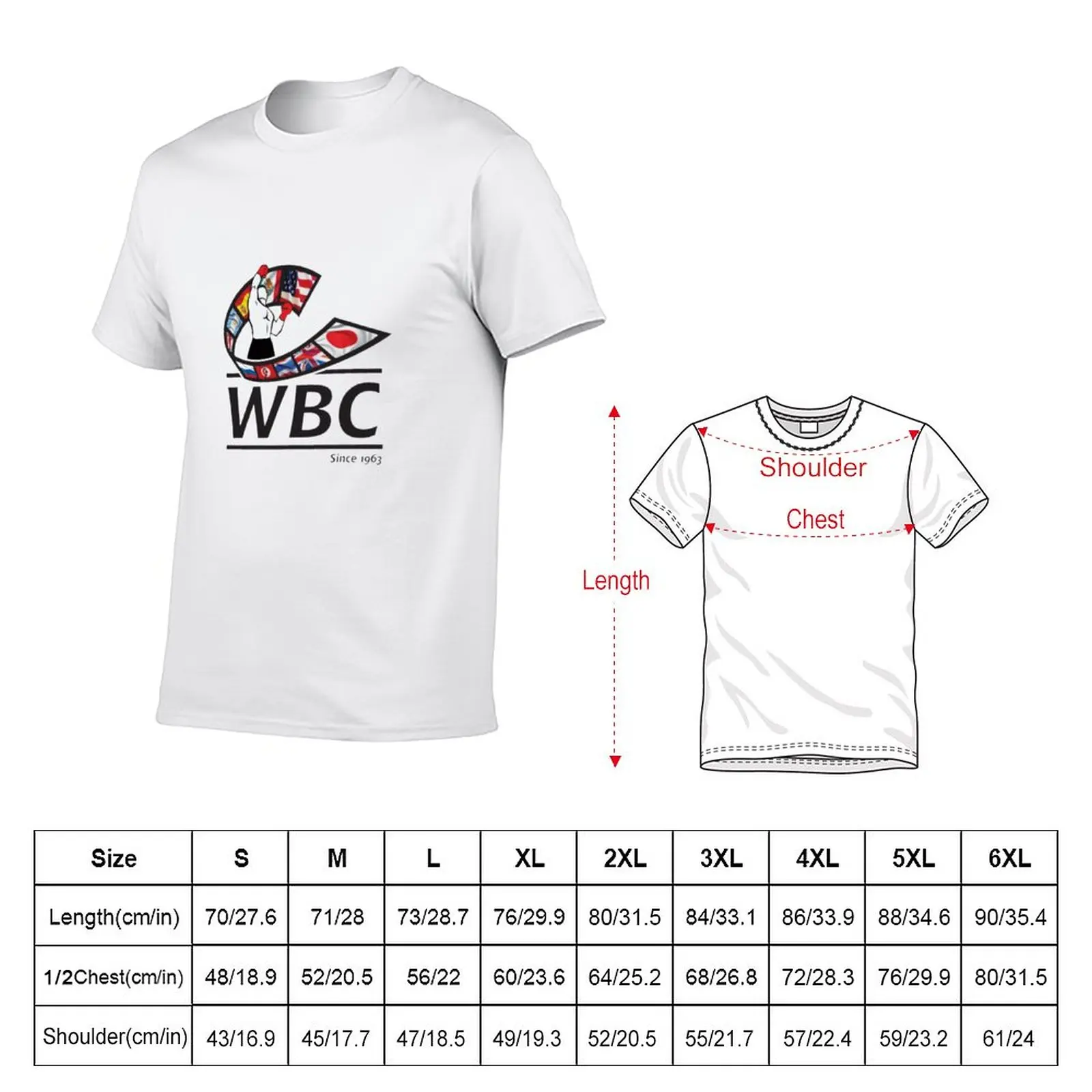 Camiseta masculina com logotipo máscara de boxe WBC, máscara Tyson Fury, tamanho grande, roupas kawaii, camiseta de algodão preto, novo, 2021