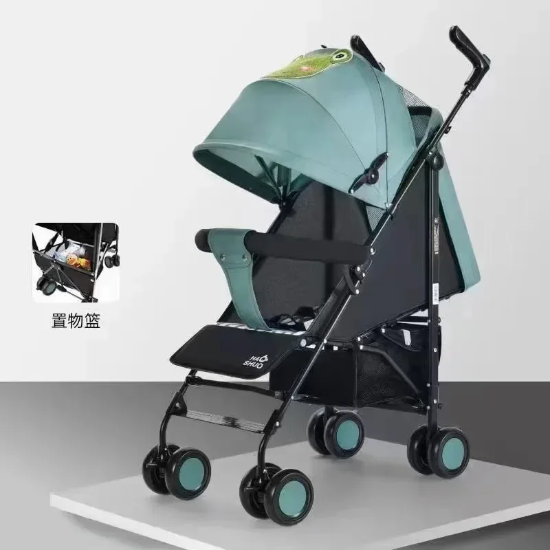 Baby Walking Artifact Baby Cart Can Be Used To Lie Down Cartoon Cow Frog Baby Hand Parachute