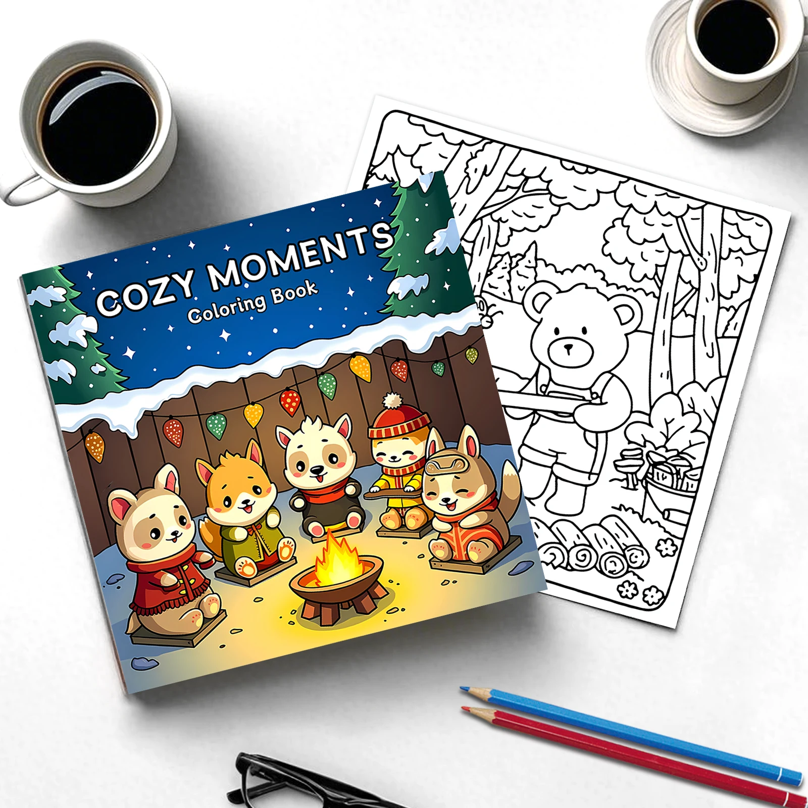 COZY MOMENTS Bold-easy Patterns Coloring Book for Adults Cute Drawing Book Perfect Gift for Party and Birthday 5