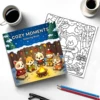 COZY MOMENTS Bold-easy Patterns Coloring Book for Adults Cute Drawing Book Perfect Gift for Party and Birthday 5
