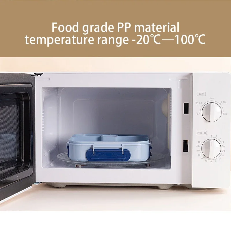 Leak Proof Bento Box 4 Compartment Food Grade Plastics Lunch Box