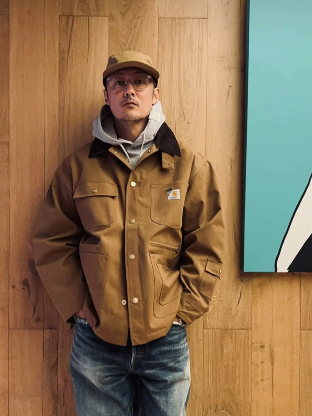 

Carha×INVINCIBLE Workwear Multi-Pocket Lapel Jacket Hard Shell Jacket