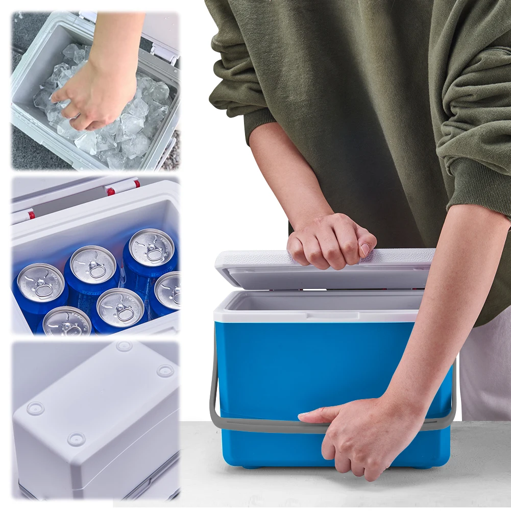 3L Insulated Portable Cooler with Handle Food Storage Cooler Box Heat Preservation Fresh-Keeping Incubator for Beach Picnic