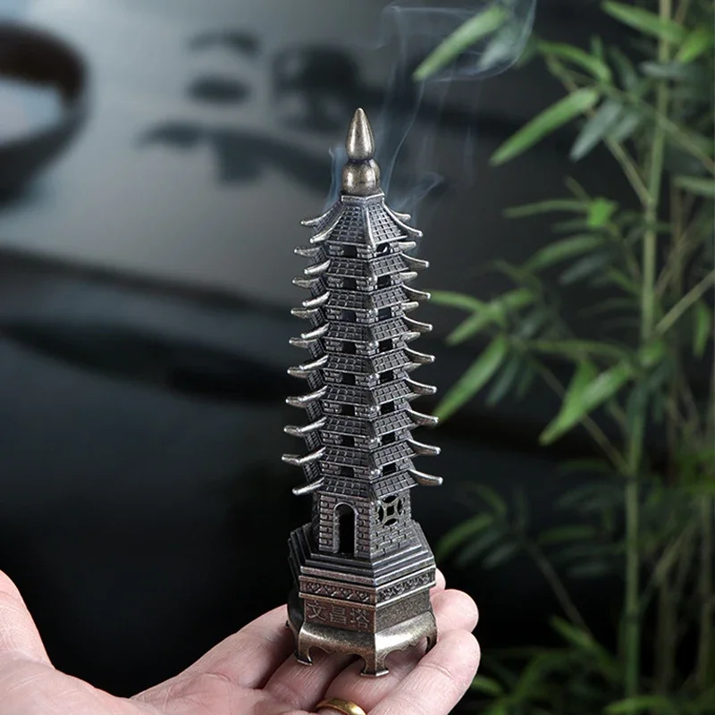 Feng Shui Vertical Incense Burner 3D Model China Wenchang Pagoda Home use incense burner holder Home Decoration Metal Handicraft