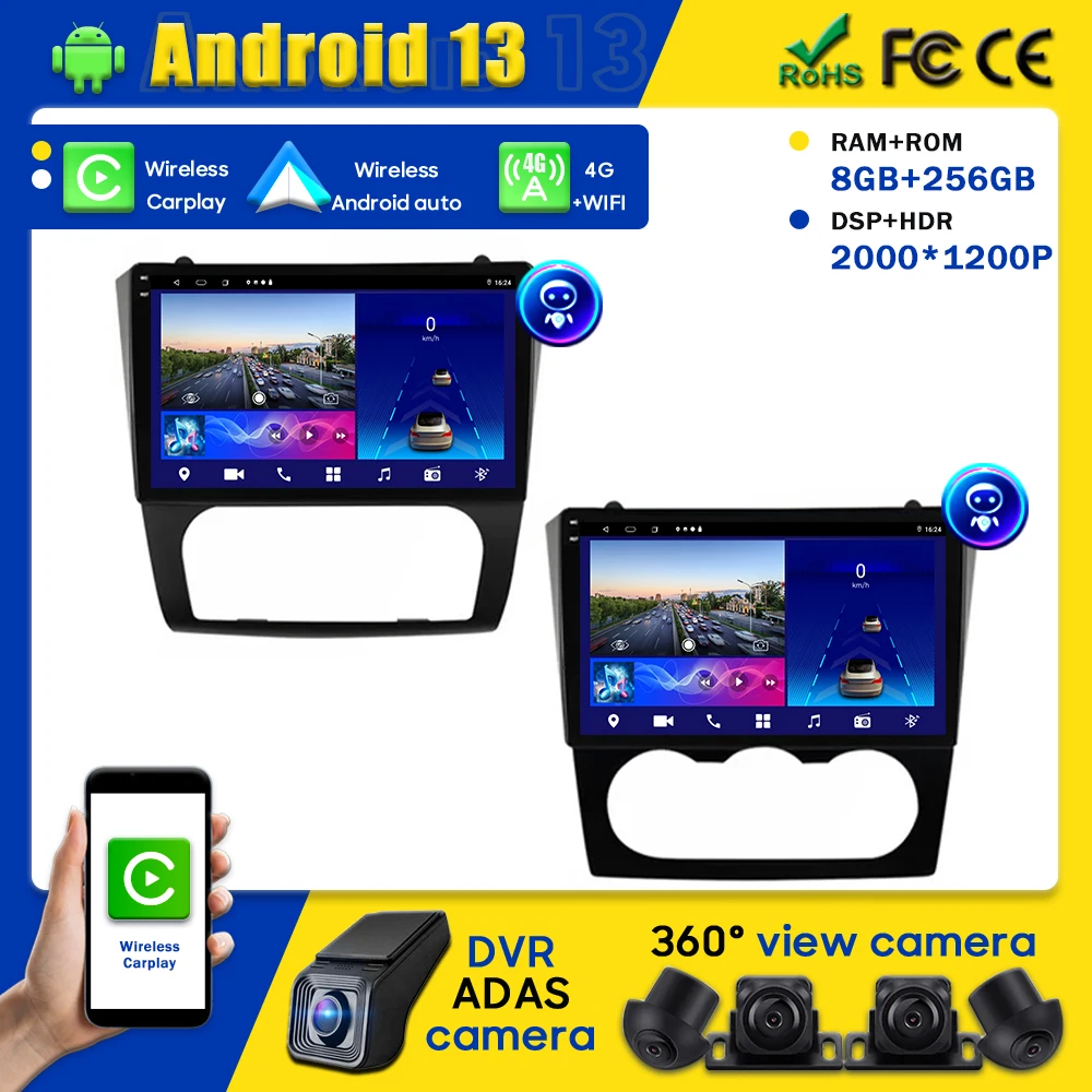 

Автомобильный видеоплеер Android, Авторадио для Nissan Altima Teana 2008-2012 J32 L32 Carplay, мультимедиа, GPS-навигация, No 2din DVD QLED