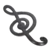1set Music Note Shape Hook Iron Wall Hanger Unique Home Decor Vintage European style Kitchen Bathroom Coats/towel/Key/Hat/Bag 3