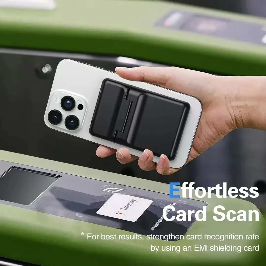 Strong Magnetic Suction Type Card Holder Business Style Phone MagSafe With Stand Function for Apple Iphone 12 13 14 15 Pro Max