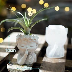 Charming Floral Cement Silicone Mold for Creative Indoor Planters & Resin Candle Holders (1)