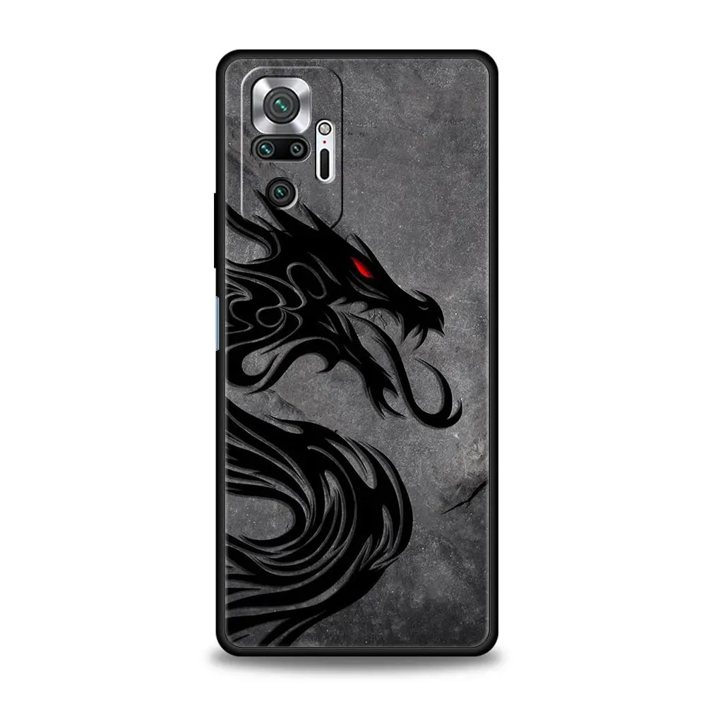 Black Dragon Design Phone Case - Sleek Protective Cover