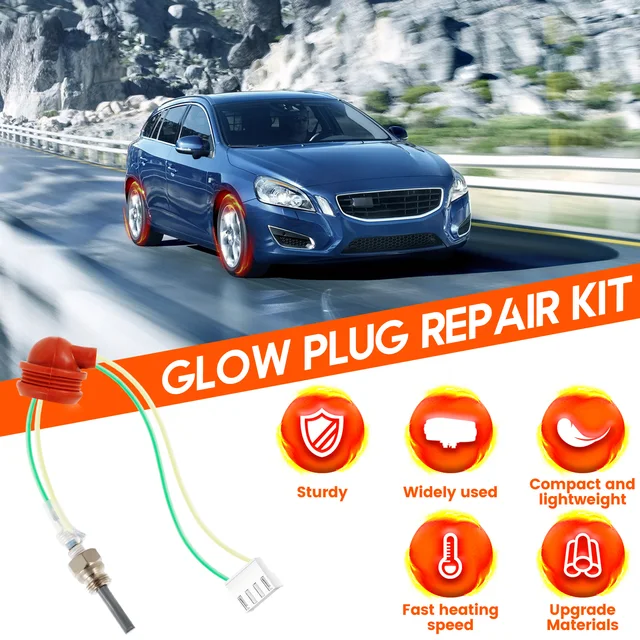 Diesel Heater Glow Plug 12V 3KW-8KW Glow Plug Car Air Diesel Parking Heater Service Kit W... Diesel Heater Rebuild Kit