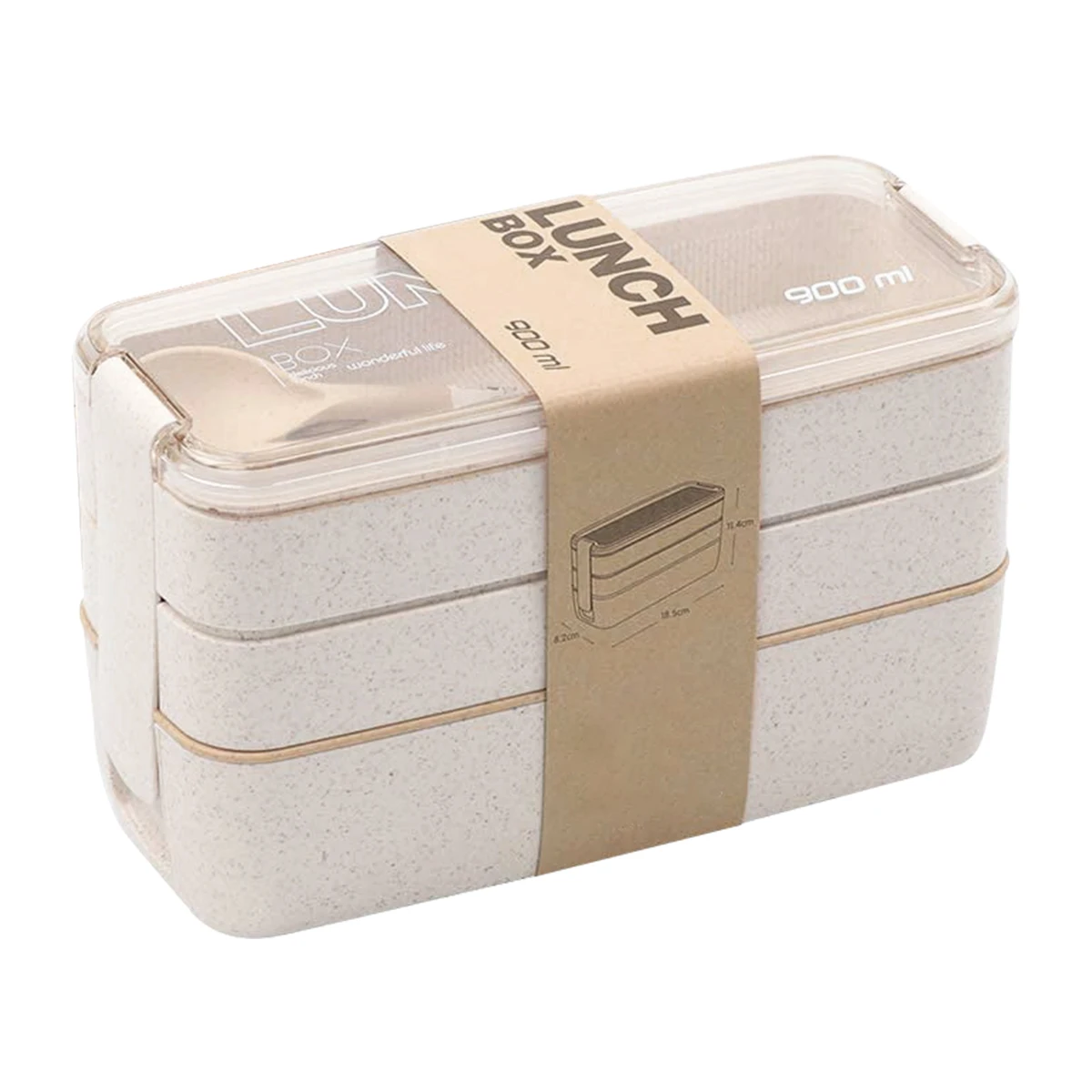 재사용 가능한 누출 방지 휴대용 용기, 쌓을 수 있는 도시락 상자, 건강 플라스틱 식품 세척기, 전자 레인지 안전, 성인 및 어린이용, 900ml  Best5