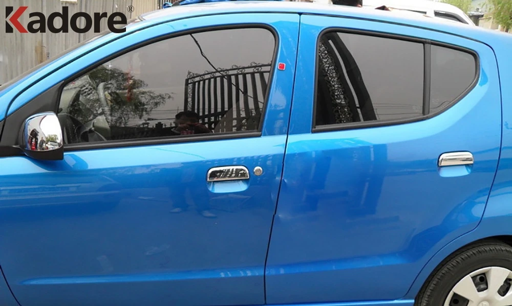 For Suzuki Alto 09-2011 Chrome ABS Car Exterior Door Handle Cover Protector Trim