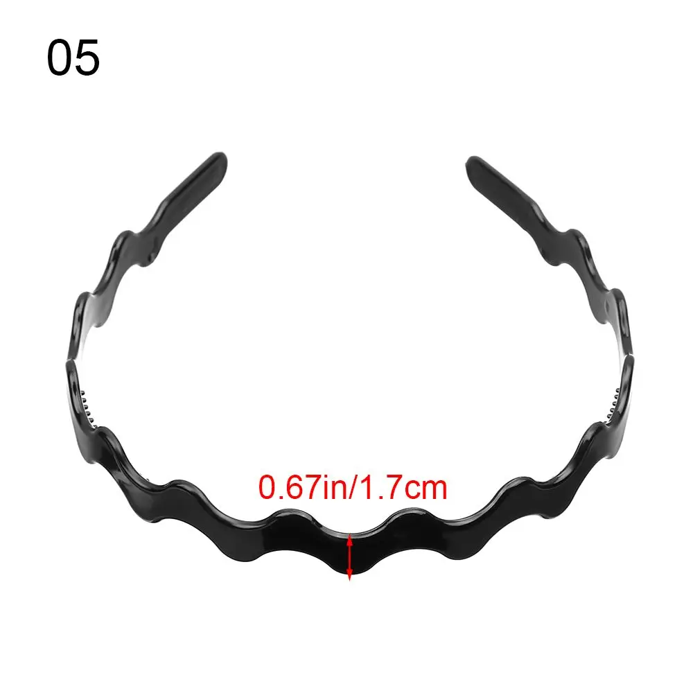 Wavy Hair Band Unisex Hairband for Men Women Sport Hair Hoop Non-slip Headwear Accessories Outdoor Fashion Yoga Head Band