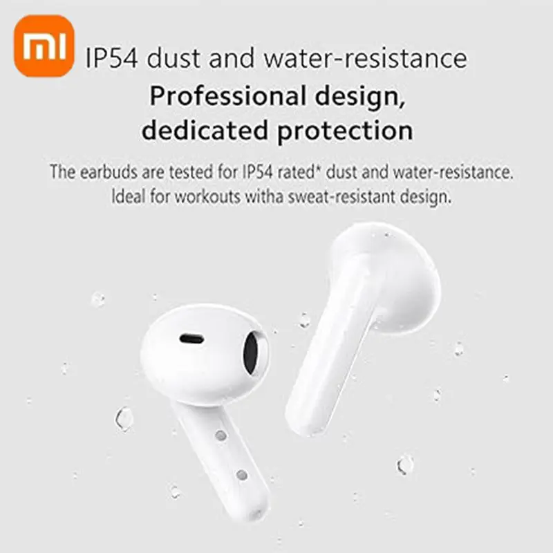 Fones de ouvido sem fio Xiaomi-Redmi Buds 4 Lite, fone IP54 impermeável, fones de ouvido leves Comfort Fit, 20h Playtime