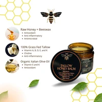 Tallow & Manuka Honey Cream 60g - Hydratation riche et nourrissante, répare et apaise la peau sèche, hydratant protecteur 3