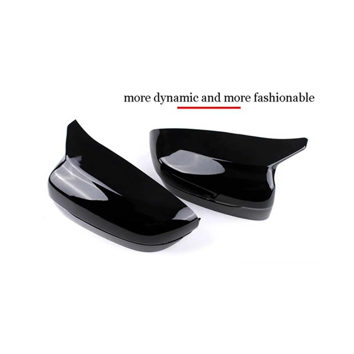 

Glossy Black Car Rearview Mirror Cover Cap Side Mirror Frame Trim for BMW 5 Series G20 G28 G30 G38 G11 G12 2015-2019