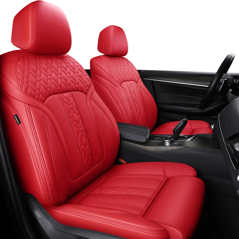 Custom Fit Car Accessories Seat Covers For 5 Seats Full Set Top Quality Leather Specific For Bmw 7 5 3 1 Series X5 X3 X1