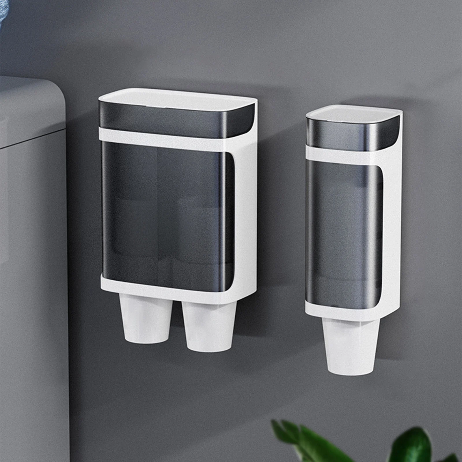 Wall Mount Water Cooler Cup Dispenser Single/Double Tube Pull Type High