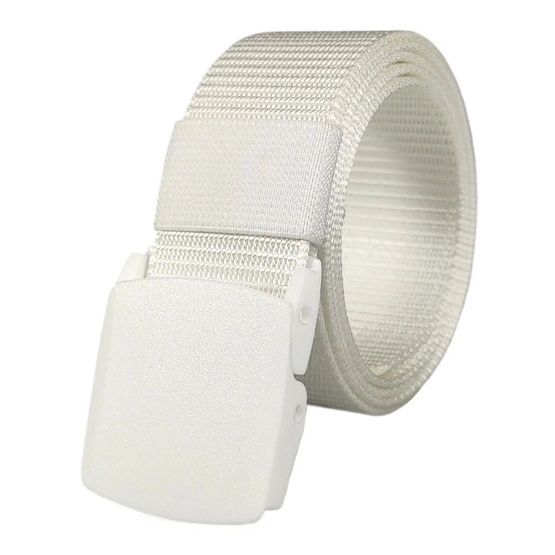 Waist belt Red Automatic Buckle Nylon Canvas for Men Women