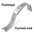 Polished-Curved end