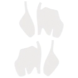 Enhanced Anti - Skid Soft Grip with Hexagonal Diamond Texture (White)