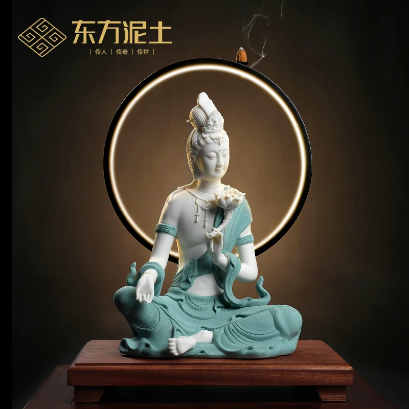 

Buddha Light Base Solid Wood Rosewood Base with Light Ring Is Very Suitable for Matching Buddha Statue Ornaments