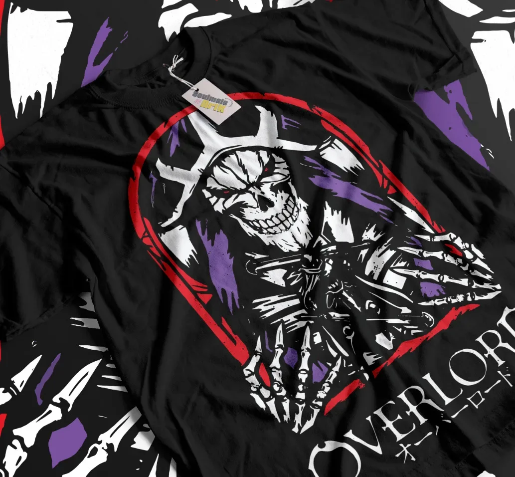 

Ainz T-shirt Overlord Ooal Gown Albedo Anime Manga Skull Sweater Soft Tee