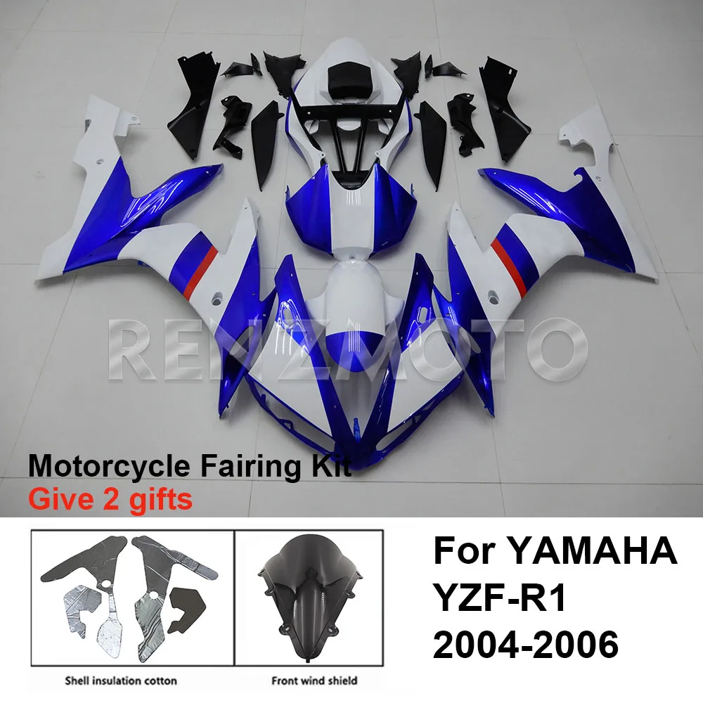 

Motorcycle Fairing Set Body Kit Plastic For YAMAHA YZF-R1 YZF R1 2004-2006 Accessories Injection Bodywork Y1005-109a