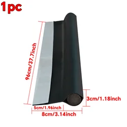 Under Door Seal Strip - Windproof, Noise - Reducing, Waterproof, and Insect - Resistant Barrier - 96cm (Black)