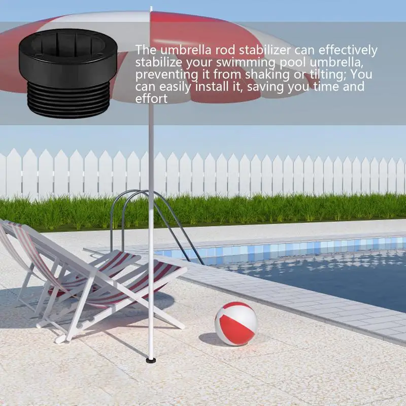 Umbrella Base Stand 4X Practical Pool Umbrella Sleeves Multi-use Base Insert Anti-Skidding Hole Plugs Stand Replacement Parts