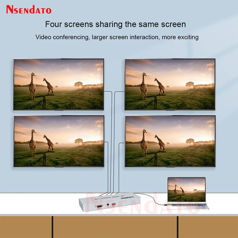 8K 60Hz HDR HDMI Splitter 1x4 1x2 1x8 4K 60Hz HDMI Distributer 1 in 2 4 8 out HDMI Switcher with EDID RS232 for Xbox PS5 Monitor