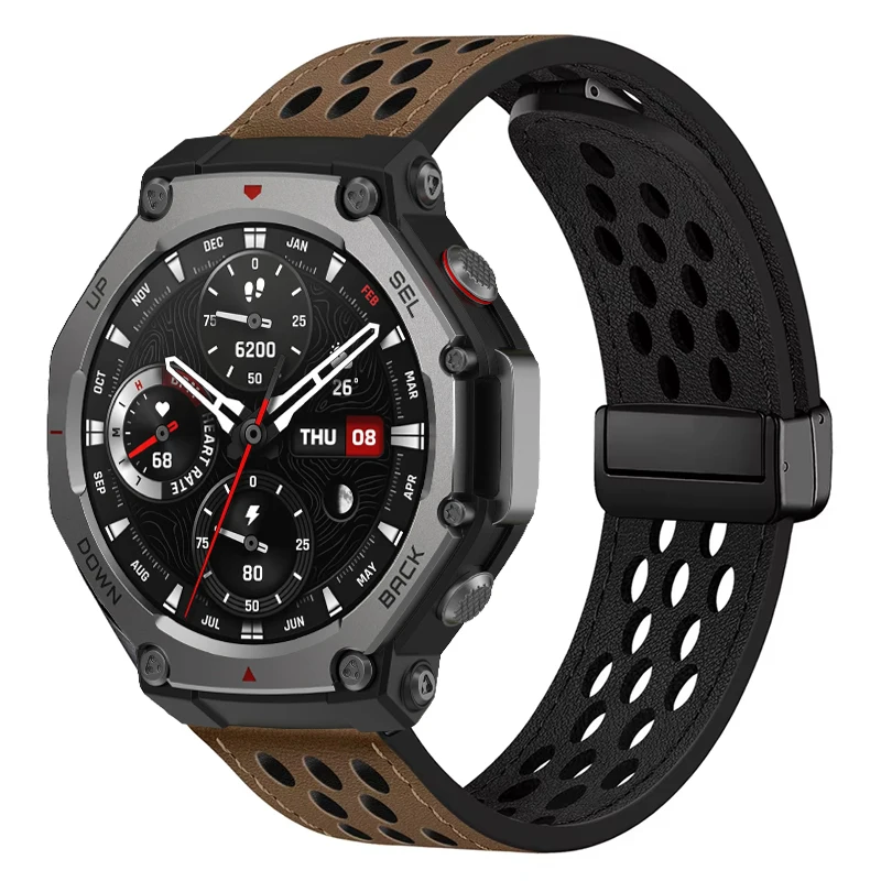 Magnetic Leather Smartwatch Sport Bracelet Loop - Premium Replacement Strap