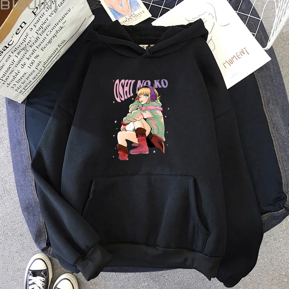 

Oshi No Ko Printed Hoodie Cartoon Aesthetic Sweatshirt Women/men Personality Pullovers Autumn/winter Fleece Hoody Trendy Clothes