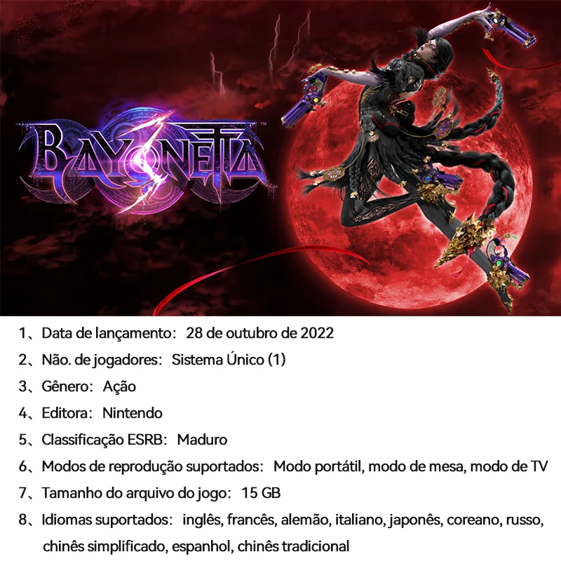 Bayonetta 3 Standard Edition Nintendo Switch Físico