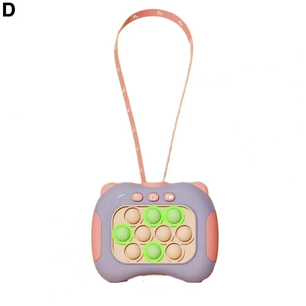 

Stress Relief Push Bubble Toy Light Up Cartoon Rabbit Push Bubble Game Handheld Sensory Fidget Toy for Kids Adults 4 Modes