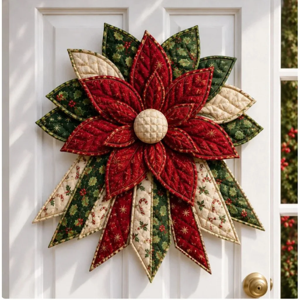 Handmade Cotton Quilted Door Hanger DIY Sewing Craft Kit