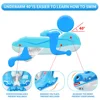 Swimbobo Baby Float with Canopy Kids Swim Pool Accessories  Summer Toys Inflatable Float Waist Floating r Kids Swim Training 5