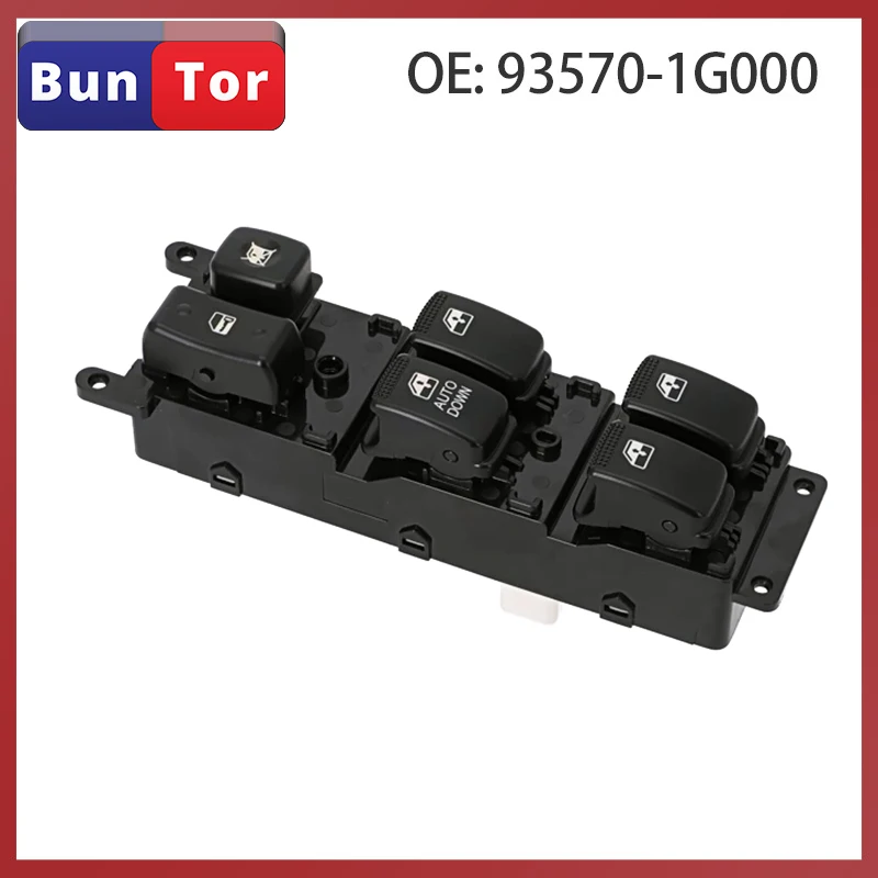 

Переключатель управления окошком автомобиля OE:93570-1G000 для HYUNDAI KIA 2006-2010, переключатель стеклоподъемника, автомобильные аксессуары, автоматический переключатель