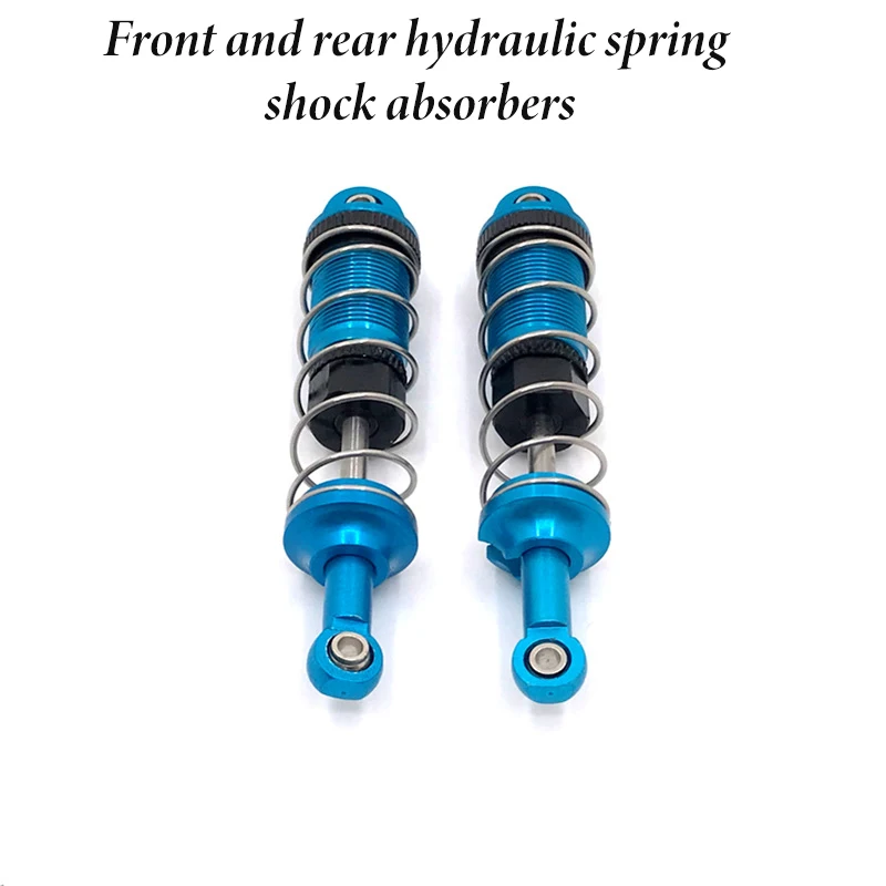 High-Performance Metal Upgrade: Front and Rear Hydraulic Spring Shock Absorbers for RC Cars