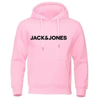 Jack & Jones Sweats à capuche pour hommes et femmes, vêtements de sport imprimés confortables, amples et décontractés à la mode, streetwear 6